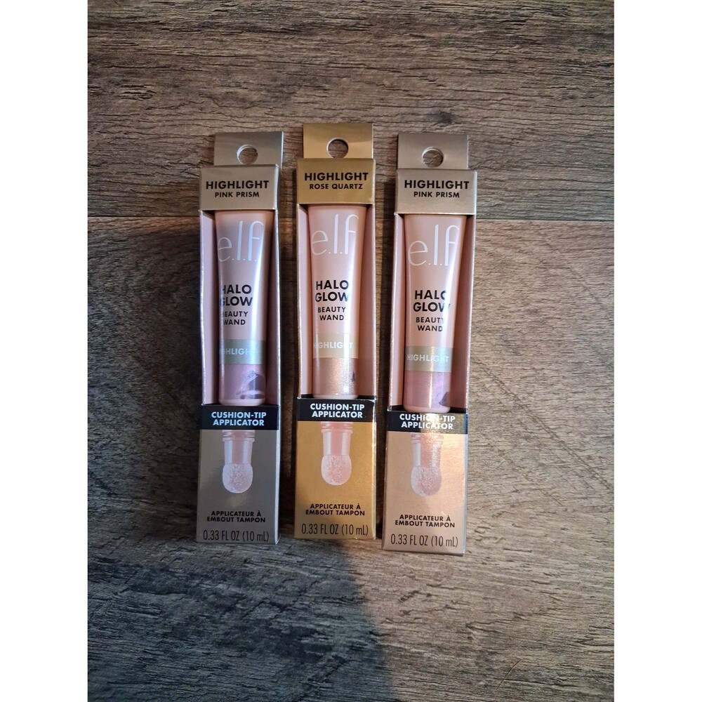 ELF Halo Glow Beauty Wand Bundle Pink Prism Rose Quartz